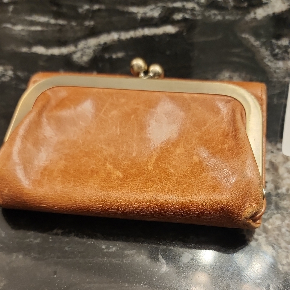 Vintage Brown Leather Coin Purse HOBO